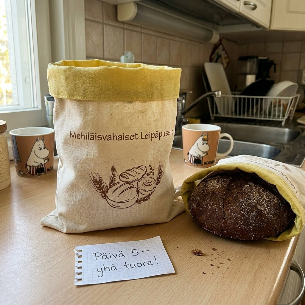 PRACTS Mehiläisvahaiset Leipäpussit