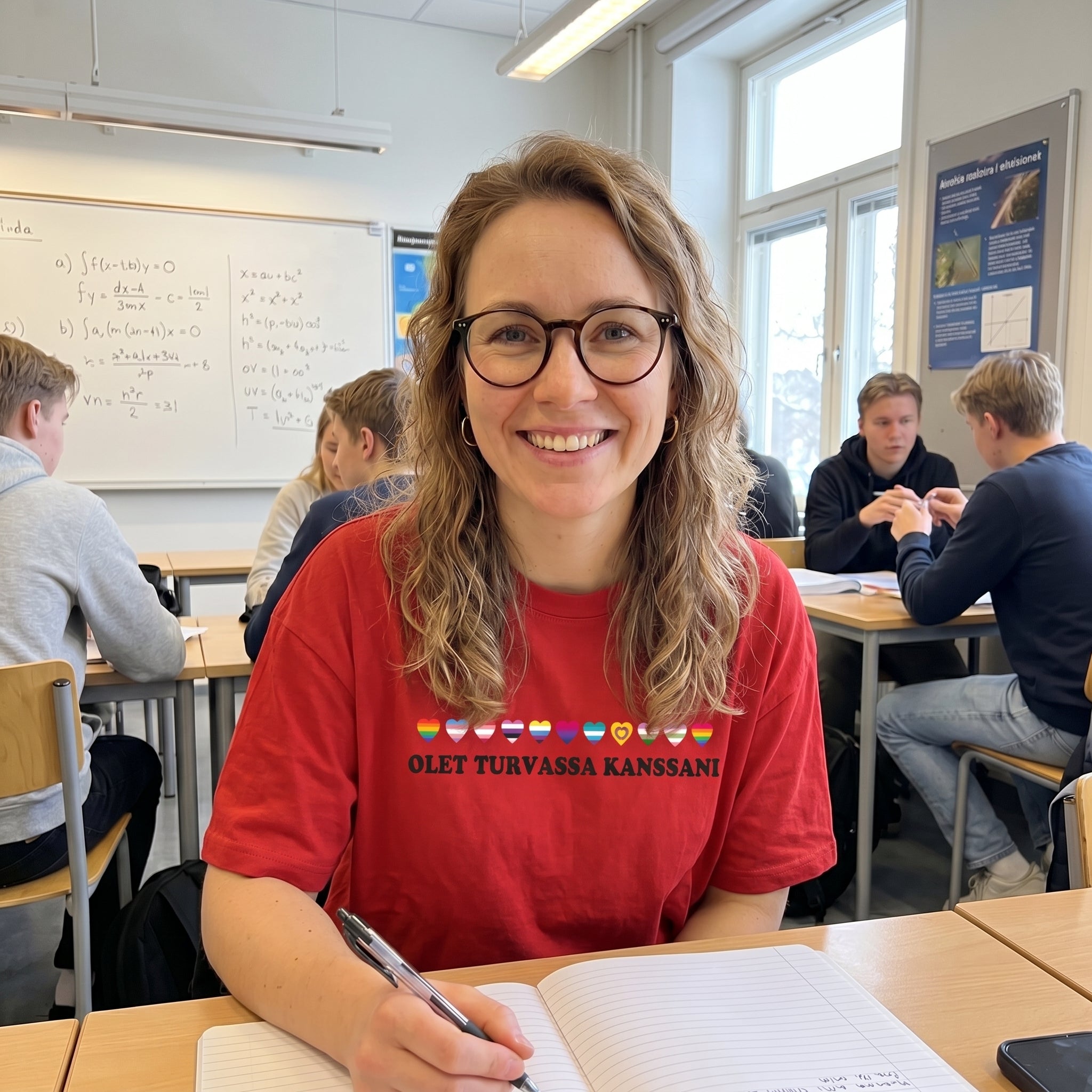PRACTS Tasa-arvo, Ihmisoikeudet & Olet Turvassa Kanssani T-paita