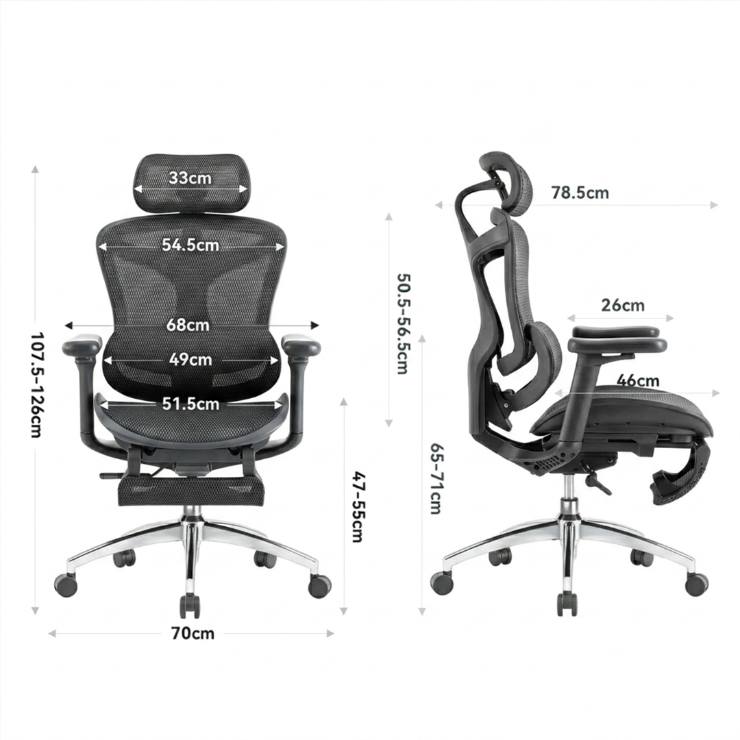 PRACTS Zeno | Ergonominen Toimistotuoli
