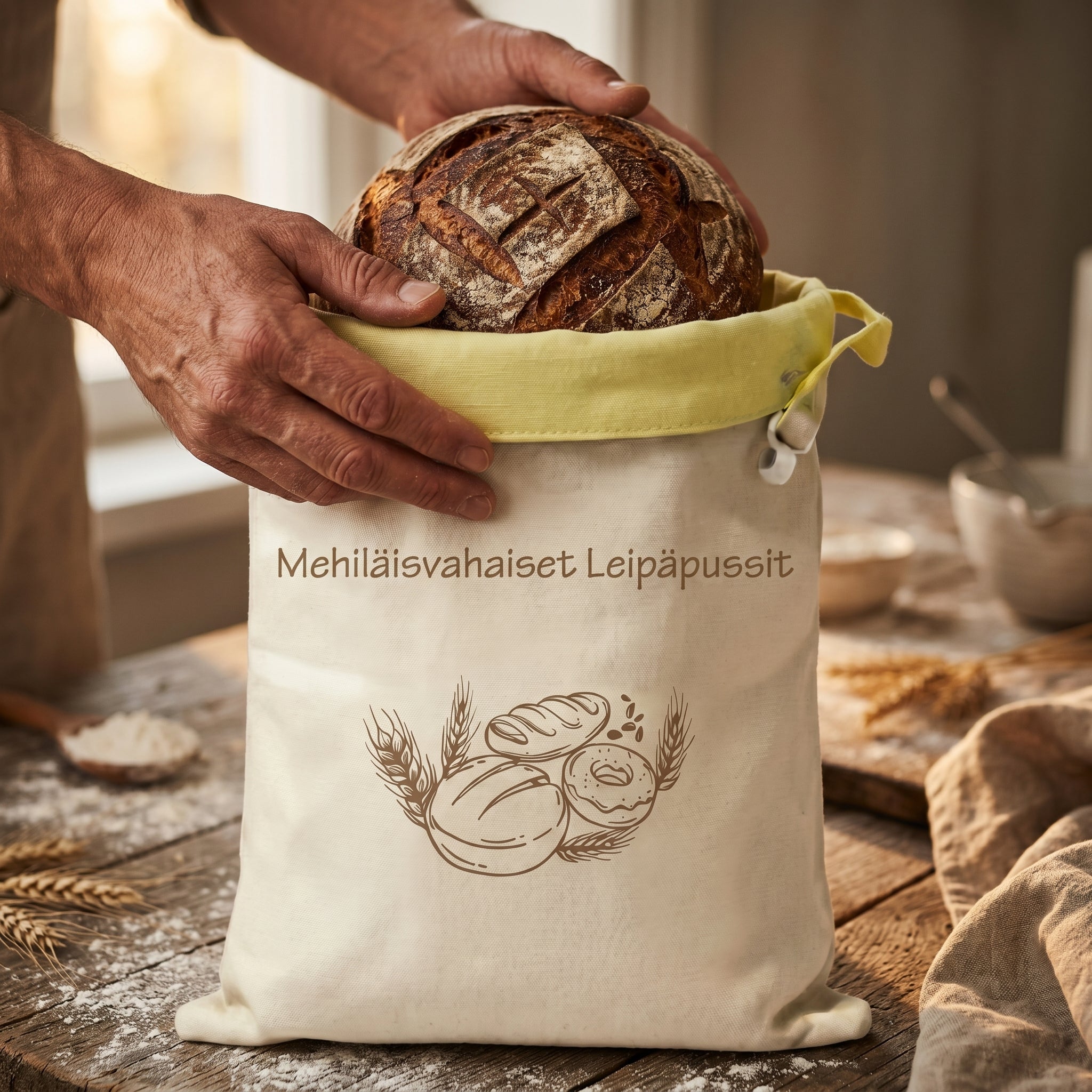 PRACTS Mehiläisvahaiset Leipäpussit